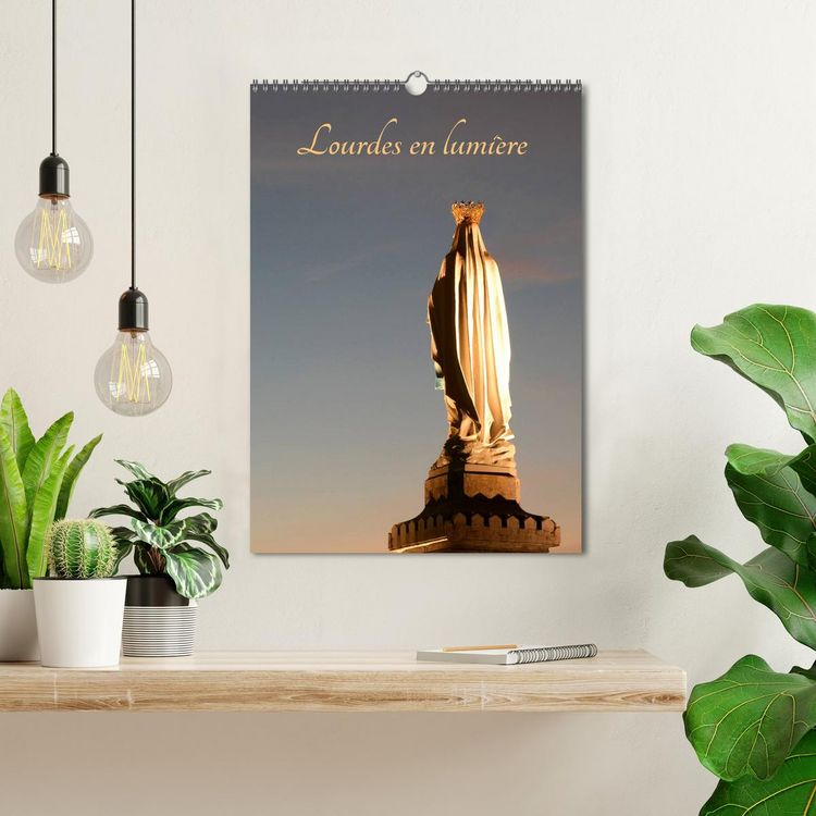 Produktbild: Lourdes en lumi&egrave;re (Calendrier mural 2026 DIN A3 horizontal), CALVENDO calendrier mensuel
