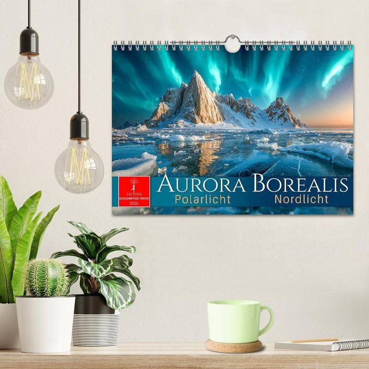 Produktbild: Aurora Borealis - Polarlicht Nordlicht (Wandkalender 2026 DIN A4 quer), CALVENDO Monatskalender