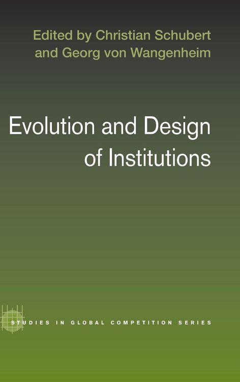 Produktbild: Evolution and Design of Institutions
