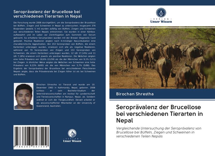 Produktbild: Seropr&auml;valenz der Brucellose bei verschiedenen Tierarten in Nepal