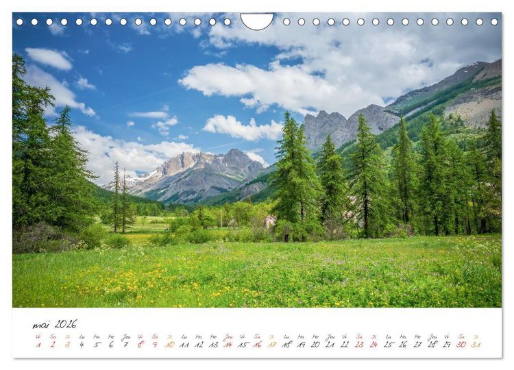 Produktbild: Sur la route des Grandes Alpes, la vall&eacute;e de la Guisane (Calendrier mural 2026 DIN A4 vertical), CALVENDO calendrier mensuel