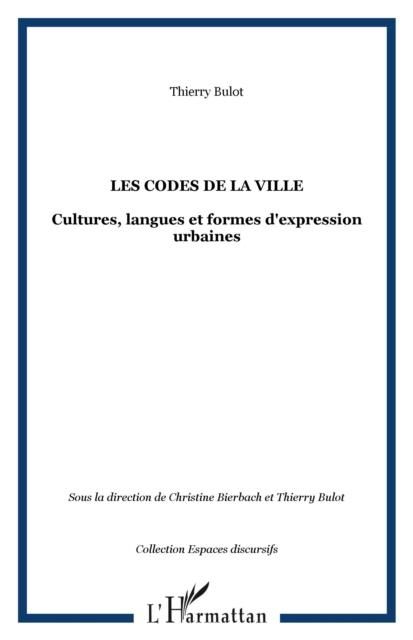 Produktbild: Codes de la ville. cultures langues et f