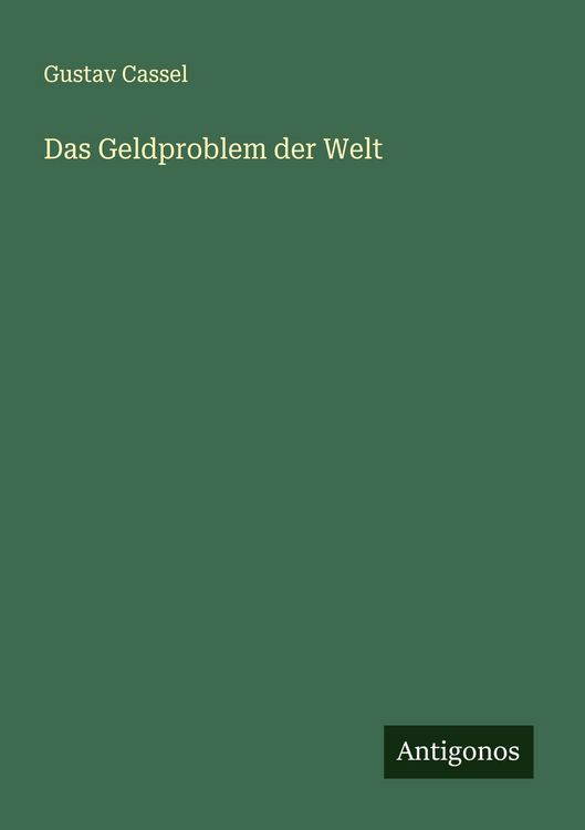 Produktbild: Das Geldproblem der Welt