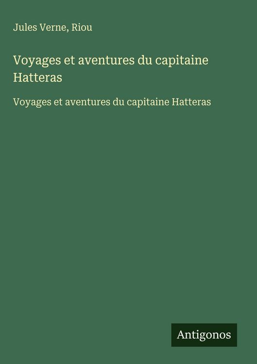 Produktbild: Voyages et aventures du capitaine Hatteras