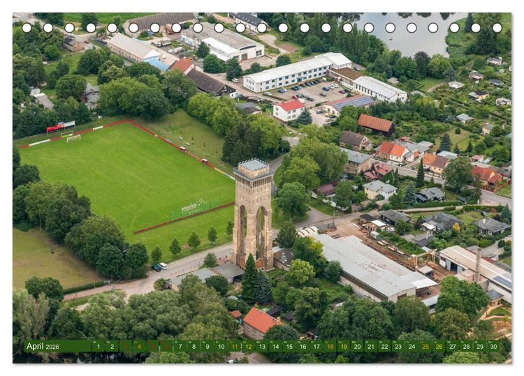 Produktbild: Eberswalde in Luftbildern (Tischkalender 2026 DIN A5 quer), CALVENDO Monatskalender