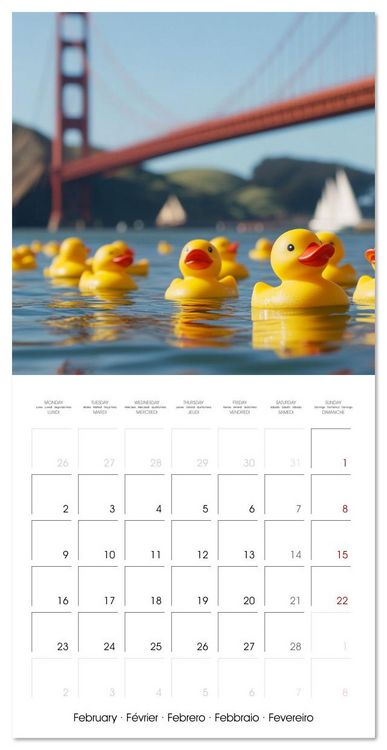 Produktbild: Yellow Travelers (Wall Calendar 2026 12 &times; 12 Inch) CALVENDO 12 Month Wall Calendar