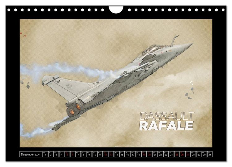 Produktbild: Aero Action Art - Luftfahrt Kunst (Wandkalender 2026 DIN A4 quer), CALVENDO Monatskalender