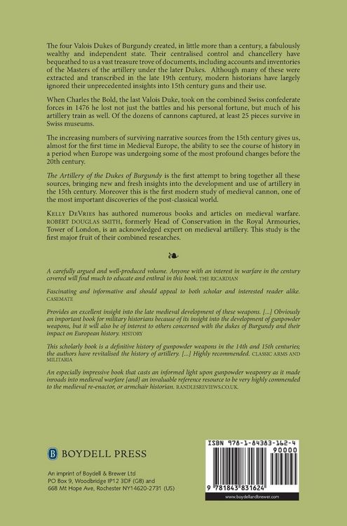 Produktbild: Artillery of the Dukes of Burgundy, 1363-1477