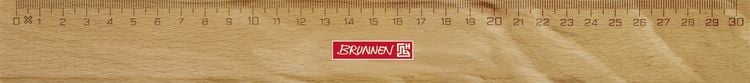 Produktbild: Brunnen Lineal Holz 30 cm