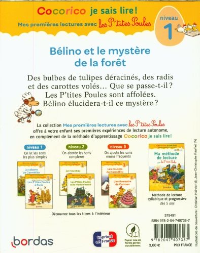 Produktbild: B&eacute;lino et le myst&egrave;re de la for&ecirc;t : niveau 1