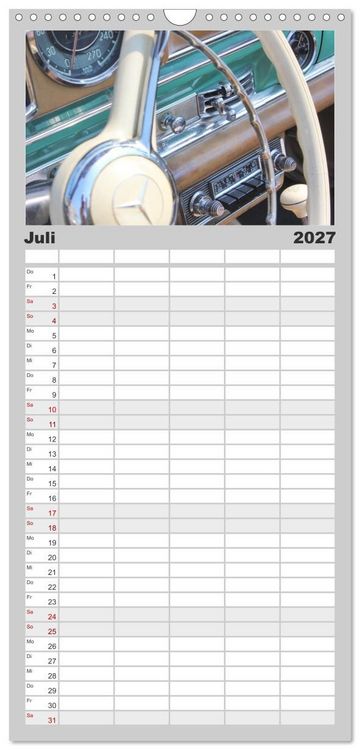 Produktbild: Familienplaner 2027 - Der SL - &Auml;sthetik pur von Mercedes Benz mit 5 Spalten (Wandkalender, 21 x 45 cm) CALVENDO