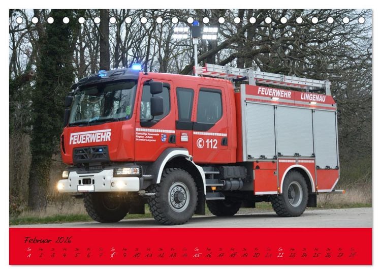 Produktbild: Einsatzfahrzeuge aus Ostdeutschland von 1961 bis heute (Tischkalender 2026 DIN A5 quer), CALVENDO Monatskalender