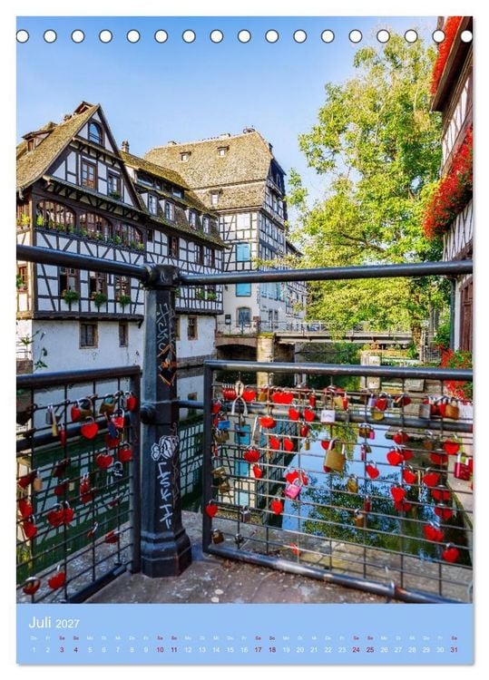 Produktbild: Zeitloses Strasbourg. Kan&auml;le, Fachwerk und els&auml;ssisches Flair (Tischkalender 2027 DIN A5 hoch), CALVENDO Monatskalender