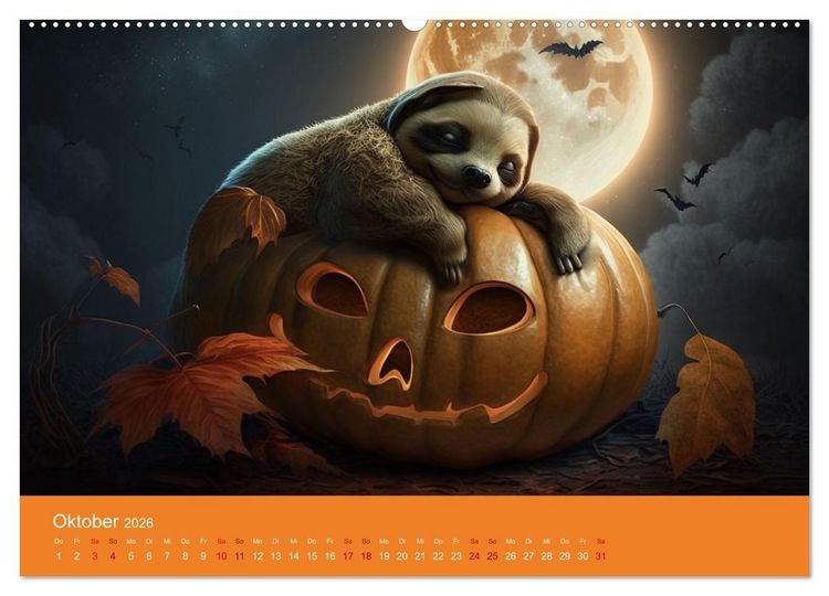 Produktbild: Der Kalender f&uuml;r echte Faultiere (hochwertiger Premium Wandkalender 2026 DIN A2 quer), Kunstdruck in Hochglanz