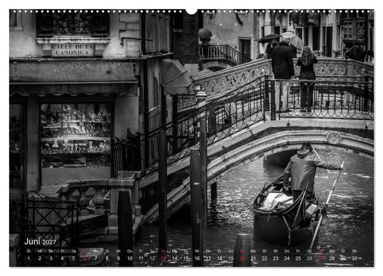 Produktbild: Venedig - Licht und Schatten (hochwertiger Premium Wandkalender 2027 DIN A2 quer), Kunstdruck in Hochglanz