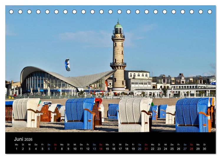 Produktbild: Warnem&uuml;nde - Maritime Landschaften (Tischkalender 2026 DIN A5 quer), CALVENDO Monatskalender