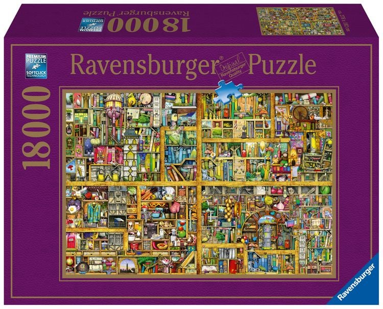 Produktbild: Puzzle Ravensburger Colin Thompson: Magisches B&uuml;cherregal XXL 18000 Teile
