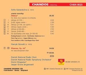 Produktbild: Kitaenko/DRSO/Jorgensen/D. Rch.: Hallelujah/Miserere
