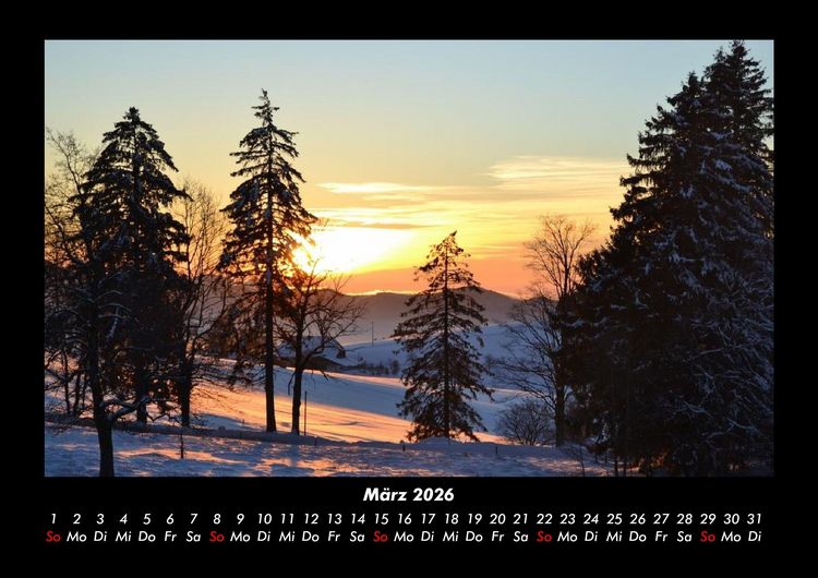 Produktbild: Landschaftskalender 2026 Fotokalender DIN A3