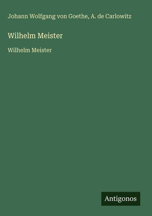 Produktbild: Wilhelm Meister