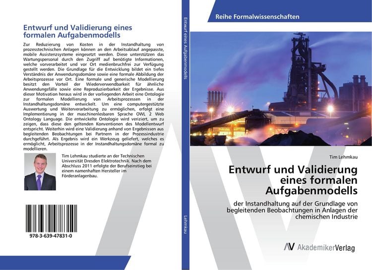 Produktbild: Entwurf und Validierung eines formalen Aufgabenmodells