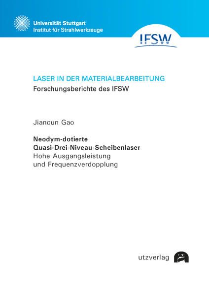 Produktbild: Neodym-dotierte Quasi-Drei-Niveau-Scheibenlaser