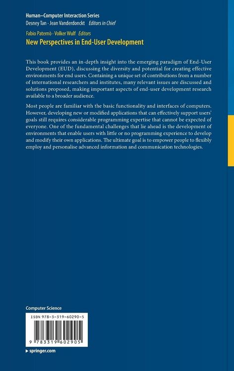 Produktbild: New Perspectives in End-User Development