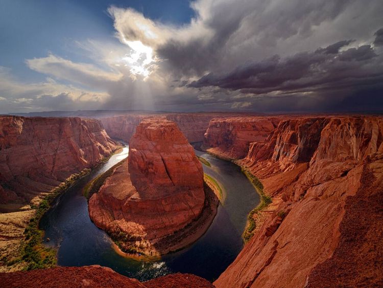 Produktbild: CALVENDO Puzzle Horseshoe Bend | 1000 Teile Lege-Gr&ouml;&szlig;e 64x48cm Foto-Puzzle f&uuml;r gl&uuml;ckliche Stunden
