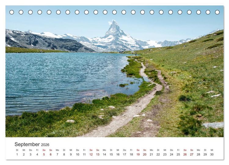Produktbild: Schweiz - Faszination Natur (Tischkalender 2026 DIN A5 quer), CALVENDO Monatskalender