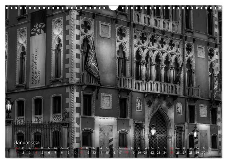 Produktbild: Venedig - Licht und Schatten (Wandkalender 2026 DIN A3 quer), CALVENDO Monatskalender