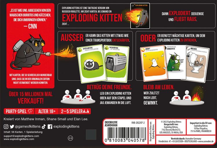 Produktbild: Exploding Kittens NSFW Edition