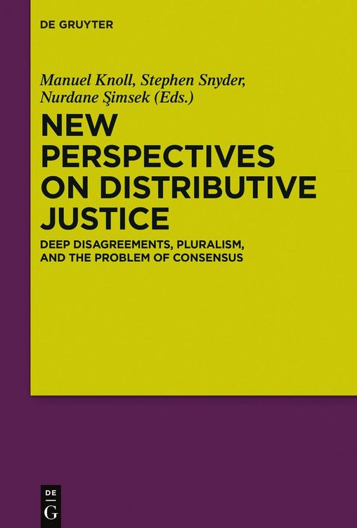 Produktbild: New Perspectives on Distributive Justice