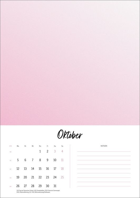 Produktbild: Kreativkalender Design A4 2026