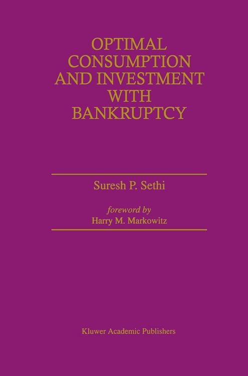 Produktbild: Optimal Consumption and Investment with Bankruptcy