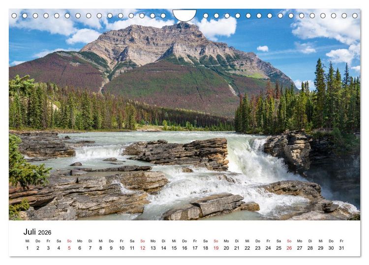 Produktbild: Fernweh Kanada - Naturerlebnis Rocky Mountains (Wandkalender 2026 DIN A4 quer), CALVENDO Monatskalender