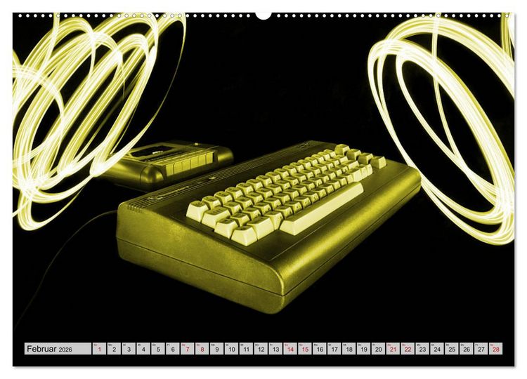Produktbild: Computer der 80er (hochwertiger Premium Wandkalender 2026 DIN A2 quer), Kunstdruck in Hochglanz