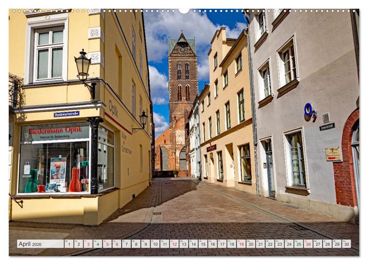 Produktbild: Wismar &ndash; Eine Hansestadt mit Charme (Wandkalender 2026 DIN A2 quer), CALVENDO Monatskalender