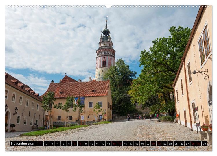 Produktbild: Cesk&yacute; Krumlov - B&ouml;hmisch Krumau (Wandkalender 2026 DIN A2 quer), CALVENDO Monatskalender