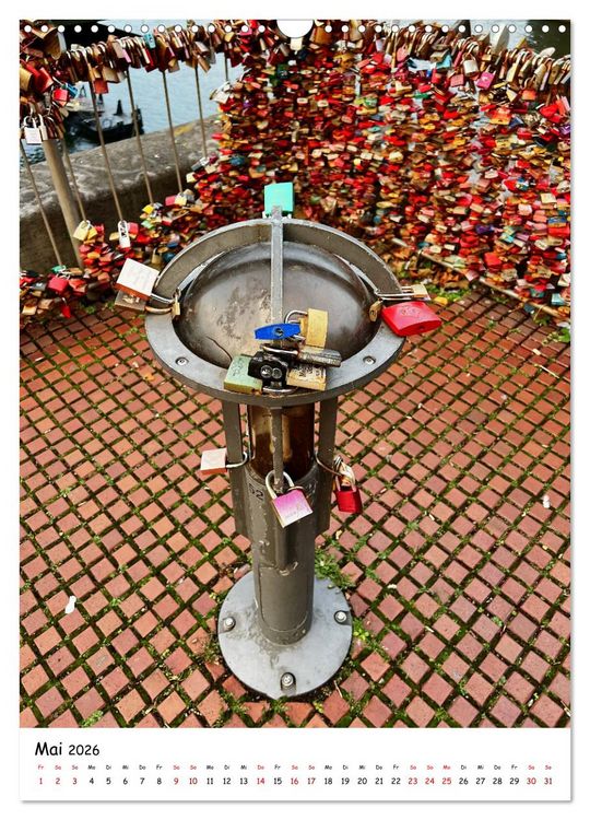 Produktbild: Unverg&auml;ngliche Liebe - Liebesschl&ouml;sser romantische Symbolik f&uuml;r die ewige Liebe (Wandkalender 2026 DIN A3 hoch), CALVENDO Monatskalender