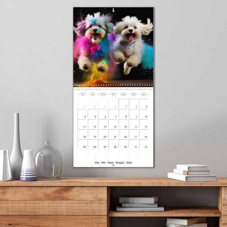 Produktbild: Dynamic Duo - Two Paws, One Leap (Wall Calendar 2026 12 &times; 12 Inch) CALVENDO 12 Month Wall Calendar