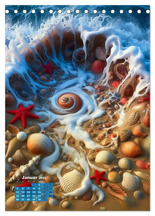 Produktbild: Aus Sand und Meerschaum! (Tischkalender 2026 DIN A5 hoch), CALVENDO Monatskalender