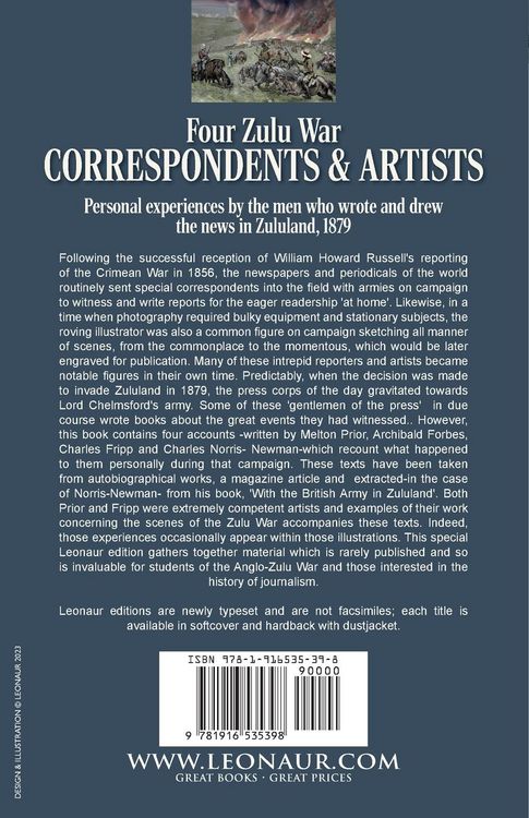 Produktbild: Four Zulu War Correspondents & Artists The Personal Experiences of the Campaign by Prior, Fripp, Forbes and Norris-Newman