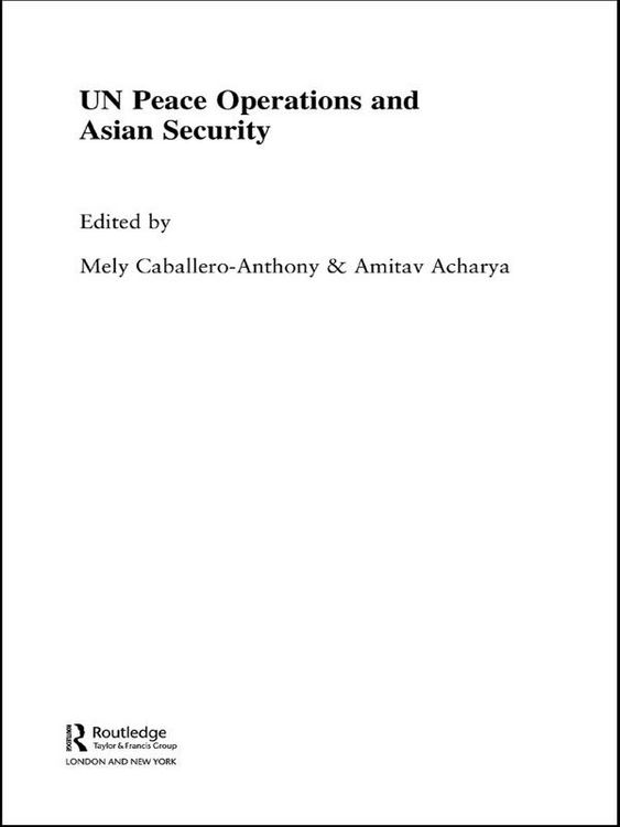 Produktbild: UN Peace Operations and Asian Security