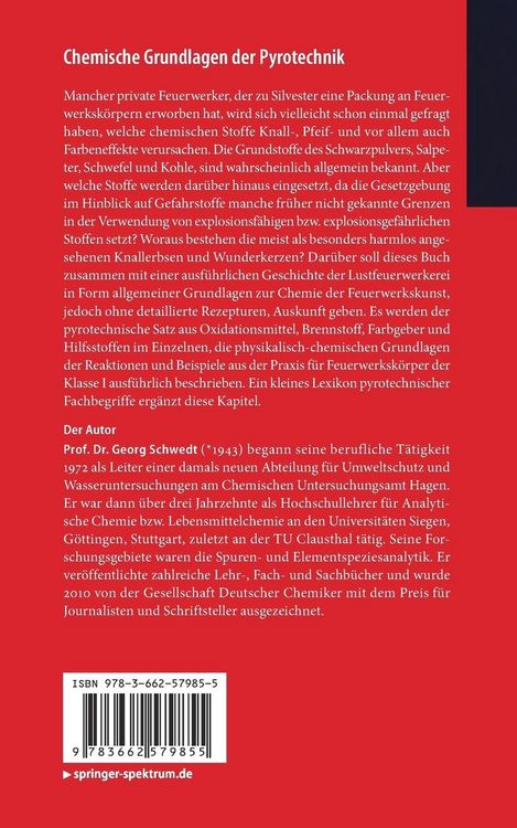 Produktbild: Chemische Grundlagen der Pyrotechnik