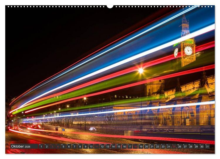 Produktbild: London Light (Wandkalender 2026 DIN A2 quer), CALVENDO Monatskalender