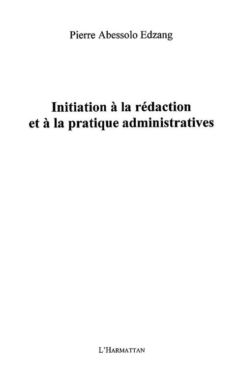 Produktbild: Initiation A la redaction et A la pratique administratives