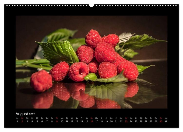 Produktbild: Rot (hochwertiger Premium Wandkalender 2026 DIN A2 quer), Kunstdruck in Hochglanz