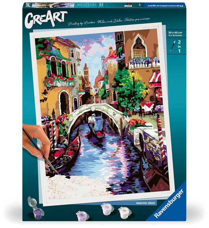 Produktbild: CreArt, Malen nach Zahlen Adults Premium - Zauberhaftes Venedig