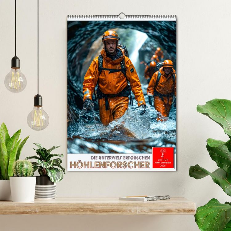 Produktbild: H&ouml;hlenforscher - die Unterwelt erforschen (Wandkalender 2026 DIN A2 hoch), CALVENDO Monatskalender