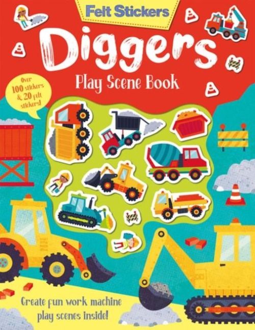 Produktbild: Felt Stickers Diggers Play Scene Book